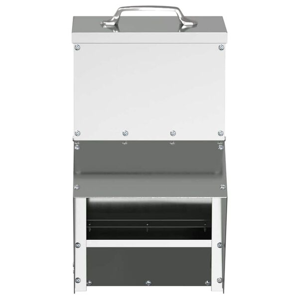 vidaXL Kanali feeder Hõbedane 20 x 25 x 35 cm Tsinkteras