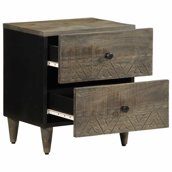 vidaXL &ouml;&ouml;kapp helehall 40x33x46 cm t&auml;ispuidust mango