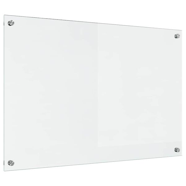 vidaXL Kögi Splashback Läbipaistev 90 x 60 cm karastatud klaas