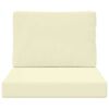 vidaXL V&auml;lim&ouml;&ouml;blitugi patja 2 pcs cream Pol&uuml;ester