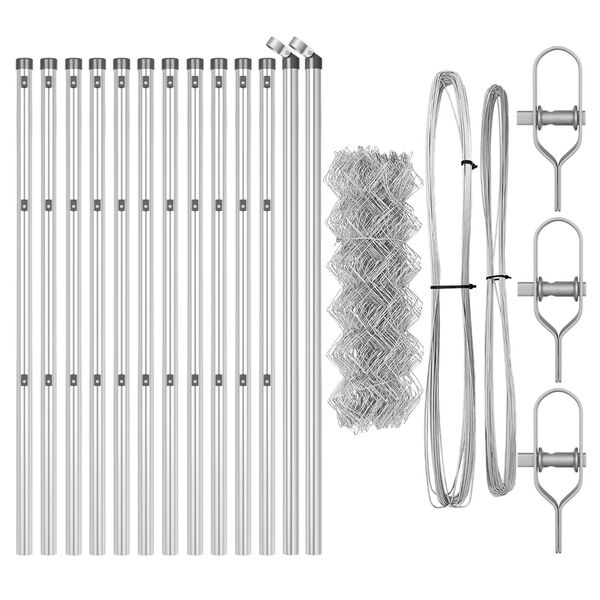 vidaXL Aiapost H&otilde;bedane 25 x 0,4 m (40 x 40 mm v&otilde;rgu) Teras