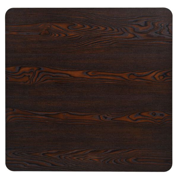 vidaXL kandiline bistroolaud MDF ja teras 80 x 80 x 75 cm, hallikaspruun