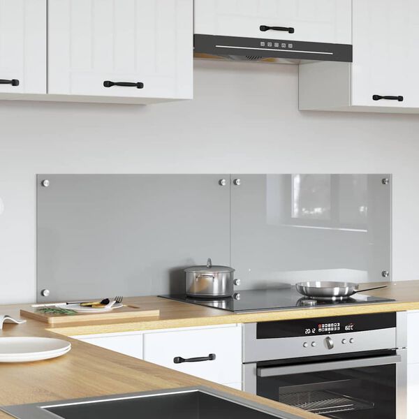 vidaXL K&ouml;gi Splashback 2 pcs Helehall 70 x 40 cm karastatud klaas