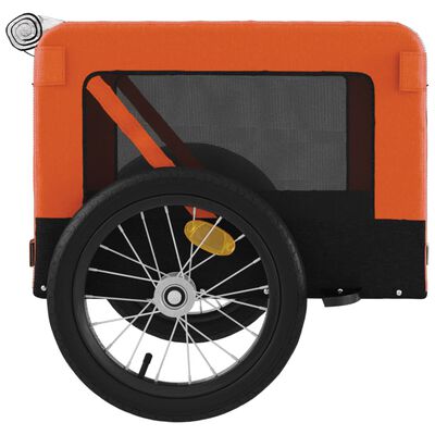 vidaXL lemmiklooma ratta järelkäru, oranž ja must, oxford kangas/raud
