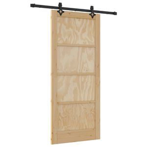 vidaXL Libisev uks ORKDAL Naturaalne 86 x 198,5 cm Toekas m&auml;nnipuit