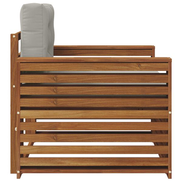 vidaXL V&auml;li diivanikomplekt Tugev akaatsiapuit ja pol&uuml;ester Neutraalne