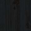 vidaXL päevavoodi, must, 80 x 200 cm, männipuit