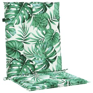 vidaXL Seljatoepadjad 2 tk Lehe muster 100 x 50 x 3 cm Oxfordi kangas