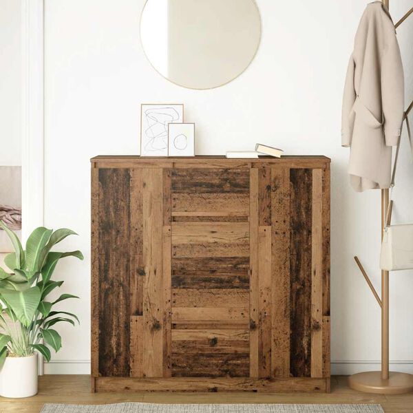 vidaXL puhvetkapp sahtlitega, vana puit, 100,5x35x98,5 cm, tehispuit