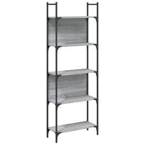 vidaXL raamaturiiul, hall Sonoma tamm, 155,5x24x166,5 cm, tehispuit