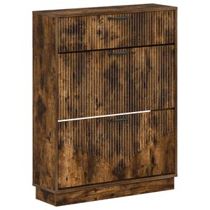 vidaXL Kinga kapp HOORN 78 x 24 x 100 cm Tehispuit Suitsutatud tamm