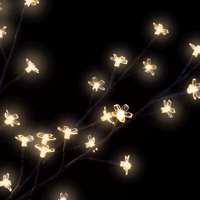 vidaXL jõulupuu 1200 LEDi, soe valge, kirsiõied 400 cm