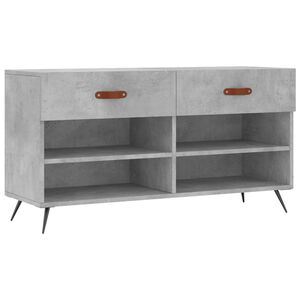 vidaXL jalatsipink, betoonhall, 102 x 35 x 55 cm, tehispuit