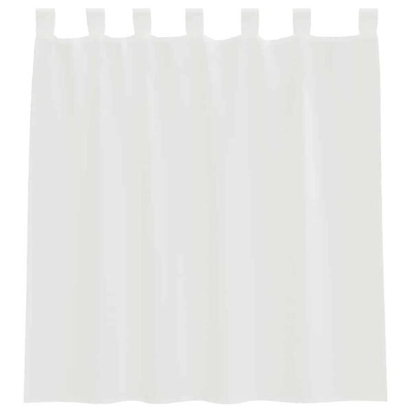 vidaXL Aasadega Voile kardinad 2 tk valge 140x140 cm