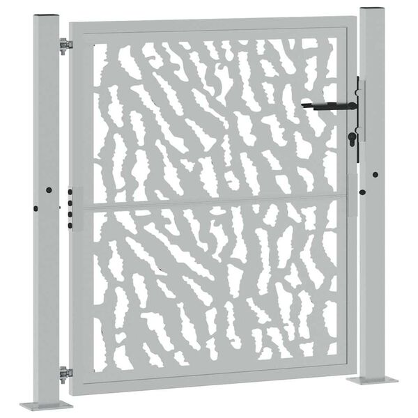 vidaXL aiav&auml;rav 100 x 100 cm ilmastikukindlast terasest, mustriline