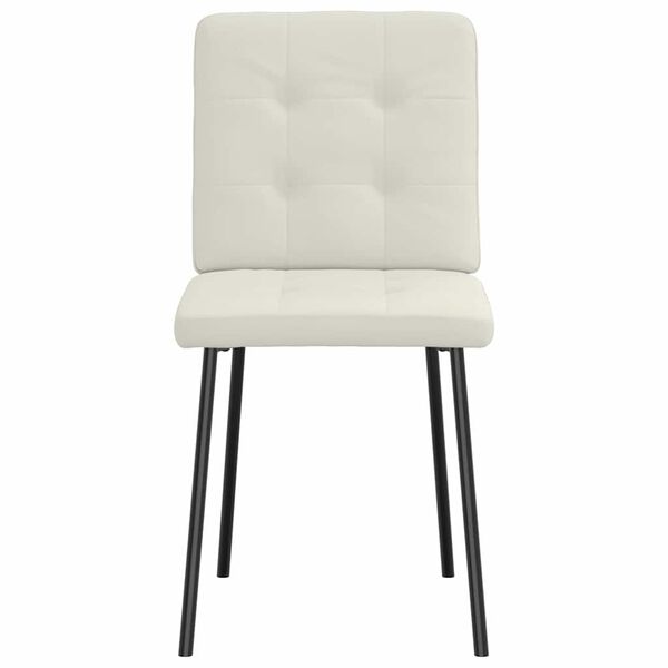 vidaXL s&ouml;&ouml;gitoolid 4 tk, kreemjas, samet