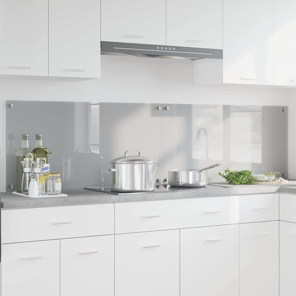 vidaXL K&ouml;gi Splashback 2 pcs Helehall 100 x 50 cm karastatud klaas