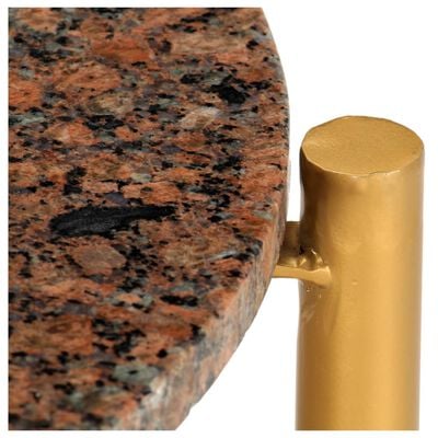 vidaXL kohvilaud, pruun, 40x40x40 cm ehtne kivi marmori tekstuuriga