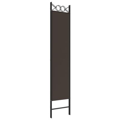 vidaXL 3 paneeliga ruumijagaja, pruun, 120 x 200 cm, kangas