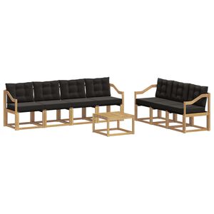 vidaXL V&auml;li diivanikomplekt padjaga 8 pcs Valge ja must