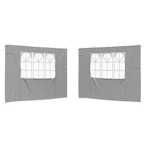 vidaXL Peotelgi k&uuml;lgtool 2 tk 300 x 195 cm Helehall PE ja teras
