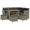 vidaXL Aia Diivanikomplekt 9 pcs Hall pol&uuml;rotang
