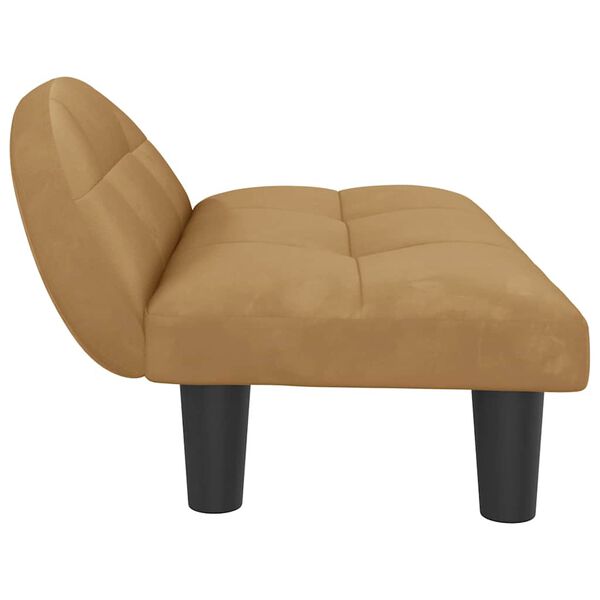 vidaXL koeravoodi, pruun, 70x52x30 cm, samet