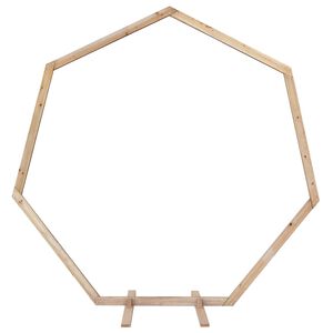 vidaXL Pulma kaar Helepruun 221 x 92 x 216 cm Toekas m&auml;nnipuit