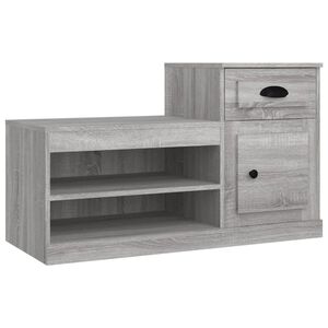 vidaXL kingakapp, hall Sonoma tamm, 100x42x60 cm, tehispuit