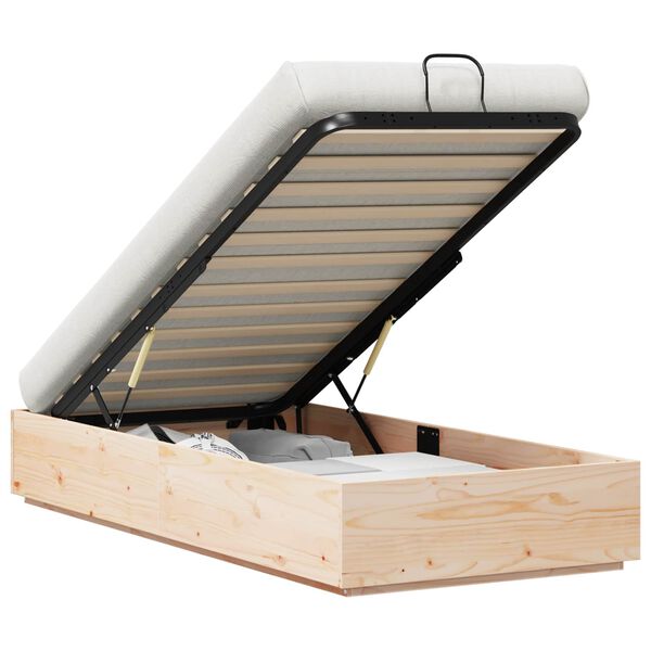 vidaXL Ottomani voodiraam Neutraalne 80 x 200 cm Tahke m&auml;nd