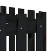 vidaXL aia disainiga kõrgendatud taimelava, must, 200x50x50 cm, mänd