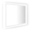 vidaXL LED vannitoa peeglikapp valge 60x8,5x37 cm puitlaastplaat