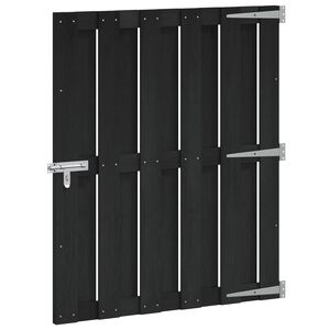 vidaXL Aia aed 100 x 112 cm WPC ja Alumiinium Must