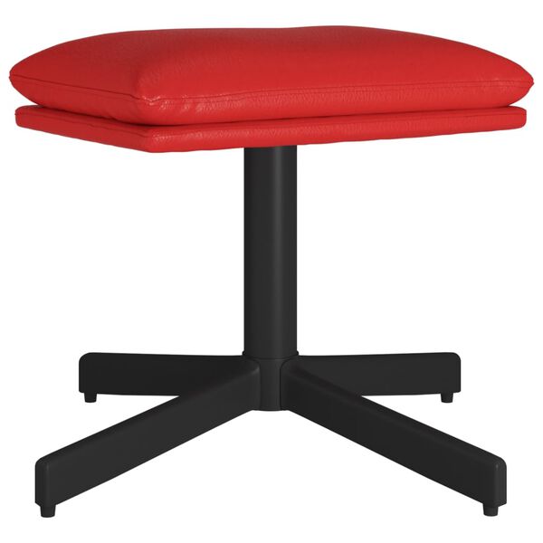 vidaXL jalapink, veinipunane, 60x60x36 cm, kunstnahk