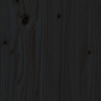 vidaXL riiuliga taimekast, must, 111,5x34,5x81 cm, männipuit