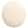 vidaXL Istumispatjad 2 pcs cream &Oslash; 50 cm Korter kangas