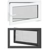vidaXL Keldriakendus RISOR 100 x 70 cm PVC ja klaas Antratsiit