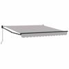 vidaXL Kokkuvolditav varikatus Helehall 350 x 250 cm