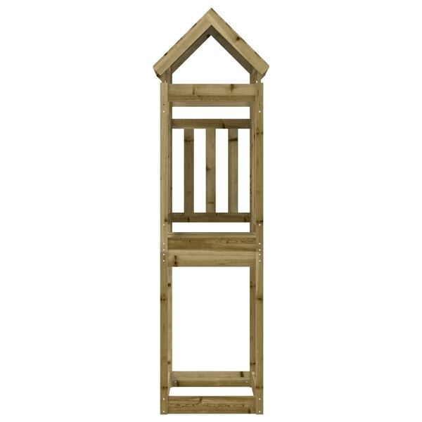 vidaXL M&auml;ngutorni Pruun 52,5 x 110,5 x 214 cm Tugev immutatud puit