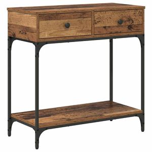 vidaXL Konsoollaud Vana puit 75 x 34,5 x 75 cm Tehispuit