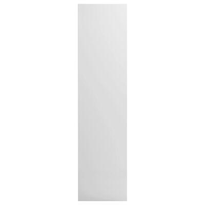 vidaXL garderoob kõrgläikega valge 50 x 50 x 200 cm puitlaastplaat