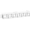 vidaXL koeraaedik, must, 6 m², teras