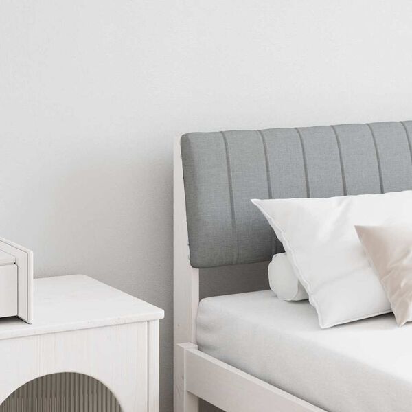 vidaXL Polsterdatud voodiots Helehall 180 cm Tahke m&auml;nd