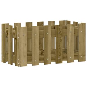 vidaXL aia disainiga taimekast, 60 x 30 x 30 cm, immutatud m&auml;nnipuit