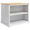 vidaXL K&ouml;&ouml;gik&auml;ru riiuliga 2 pcs Valge ja Meep&otilde;hi 112 x 77 x 91,5 cm