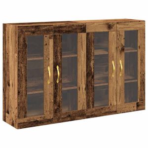 vidaXL Seinakapid 2 pcs Vana puit 69,5 x 34 x 90 cm Tehispuit