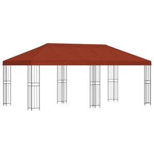 vidaXL Aia gazebos 6 x 3 m Terrakota Pol&uuml;ester ja teras 190 gsm