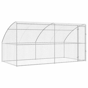 vidaXL Koerakuut 2 tk H&otilde;bedane 4 x 2 x 2 m Tsingitud teras