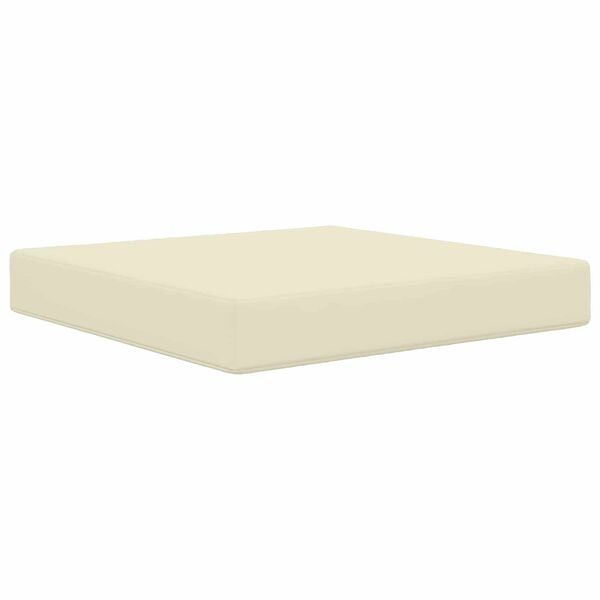 vidaXL V&auml;lim&ouml;&ouml;blitugi patja cream 60 x 60 x 8 cm Pol&uuml;ester