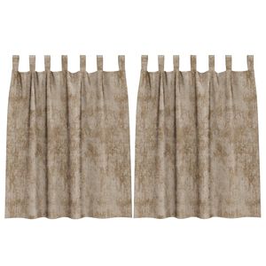 vidaXL Satiinist kardinad 2 pcs šampanjavärvi 140 x 140 cm Samet
